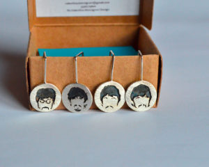 Beatles orecchini in argento 925